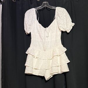Altar'd State Cream Lace Dress